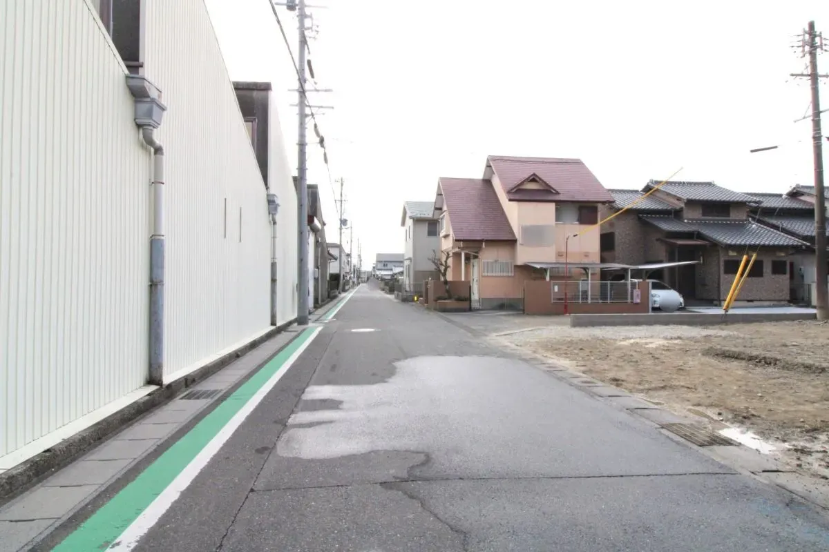 2月6日撮影　東側道路(北→南)
