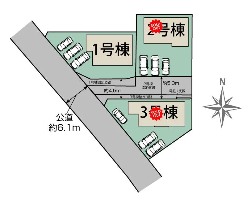 ブルーミングガーデン 福島市方木田四斗蒔田3棟-長期優良住宅-