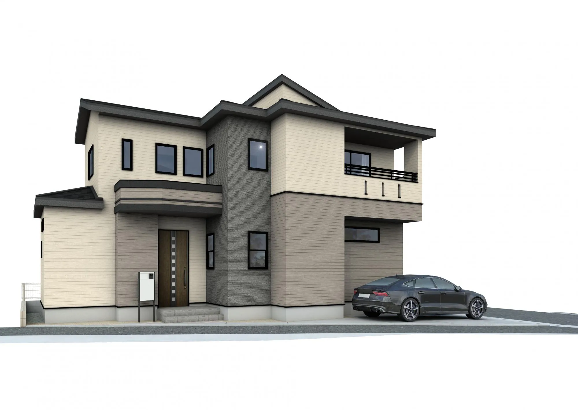 1号棟 外観パース