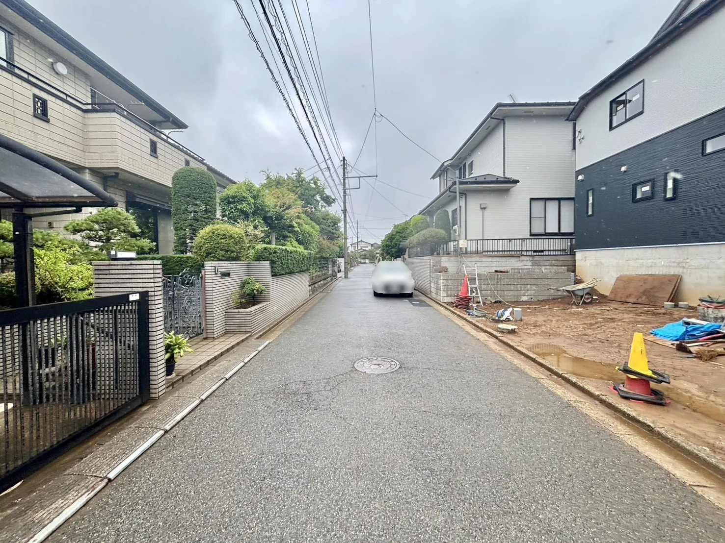 前面道路含む現地写真(6.8撮影)