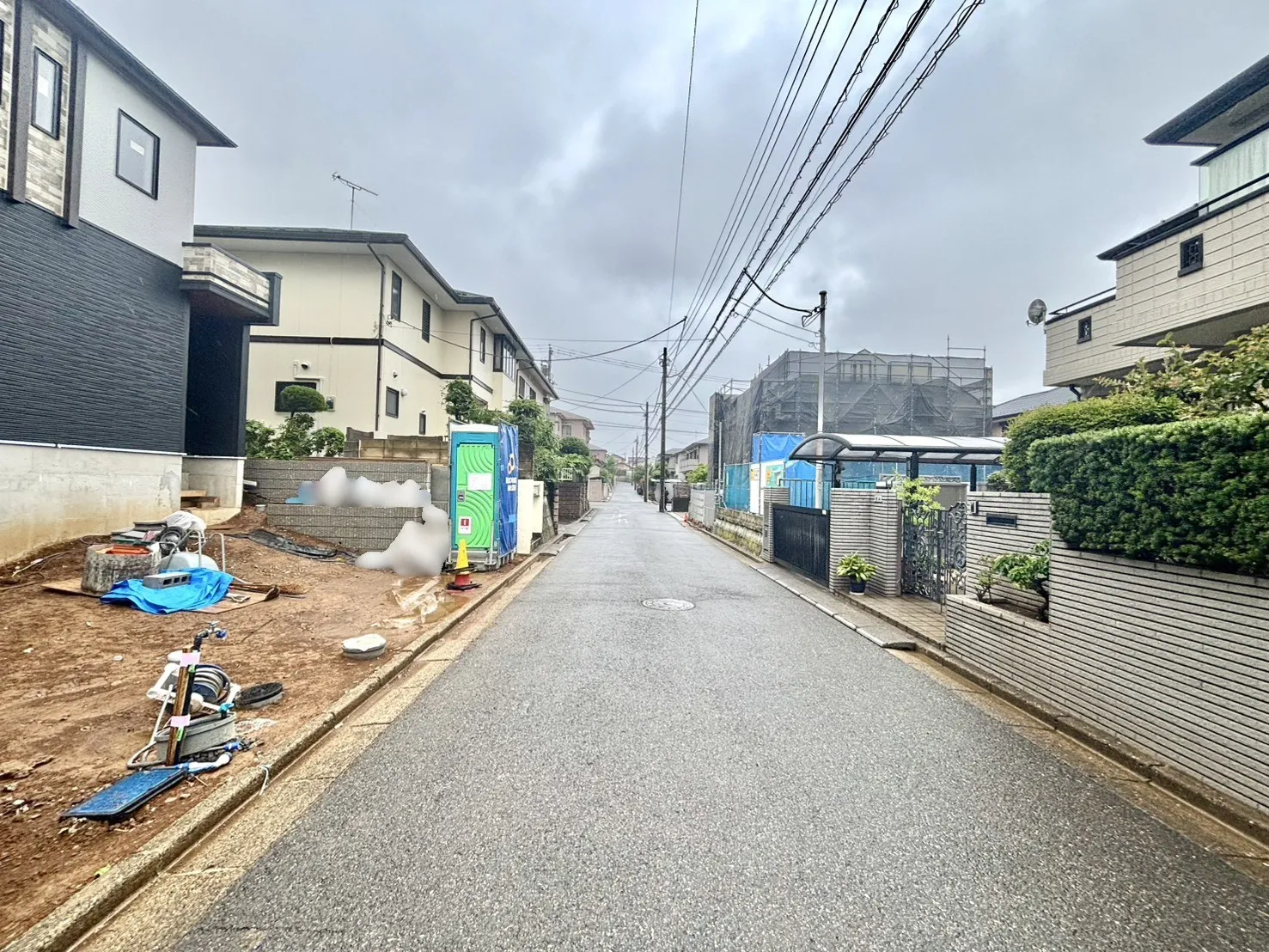 前面道路含む現地写真(6.8撮影)