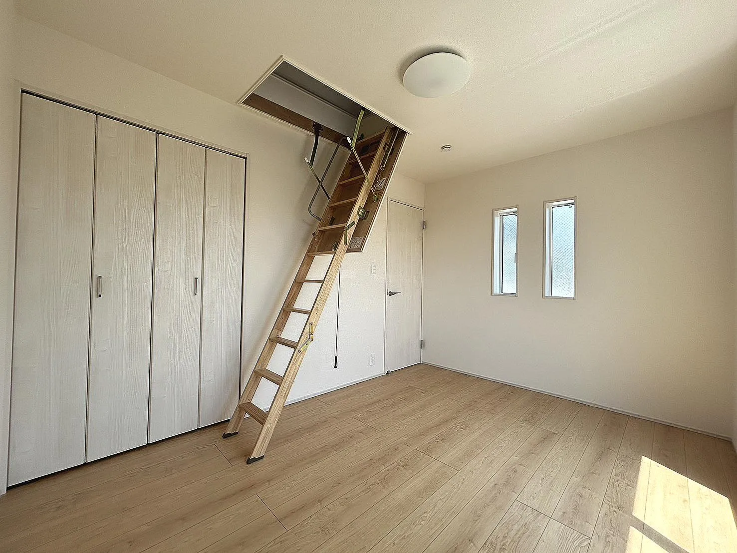 洋室6.0帖(小屋裏収納)