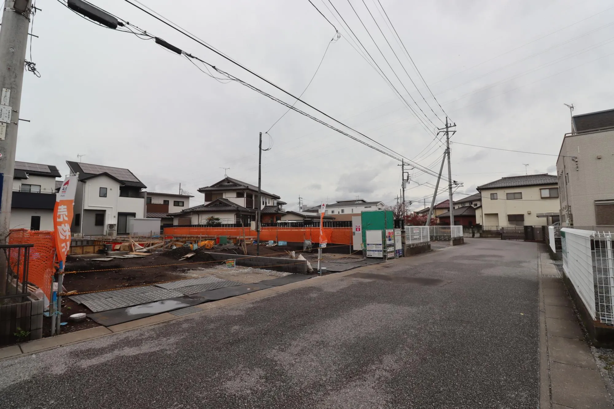 前面道路含む現地(造成後)