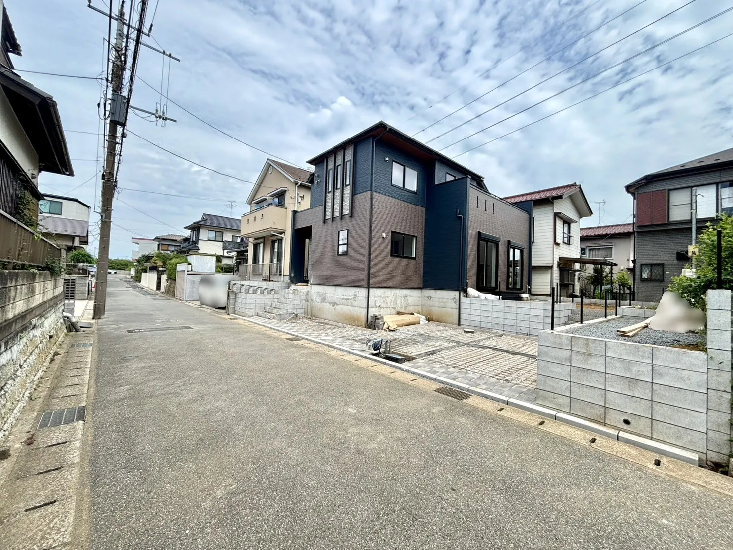 前面道路含む現地写真(7/26撮影)