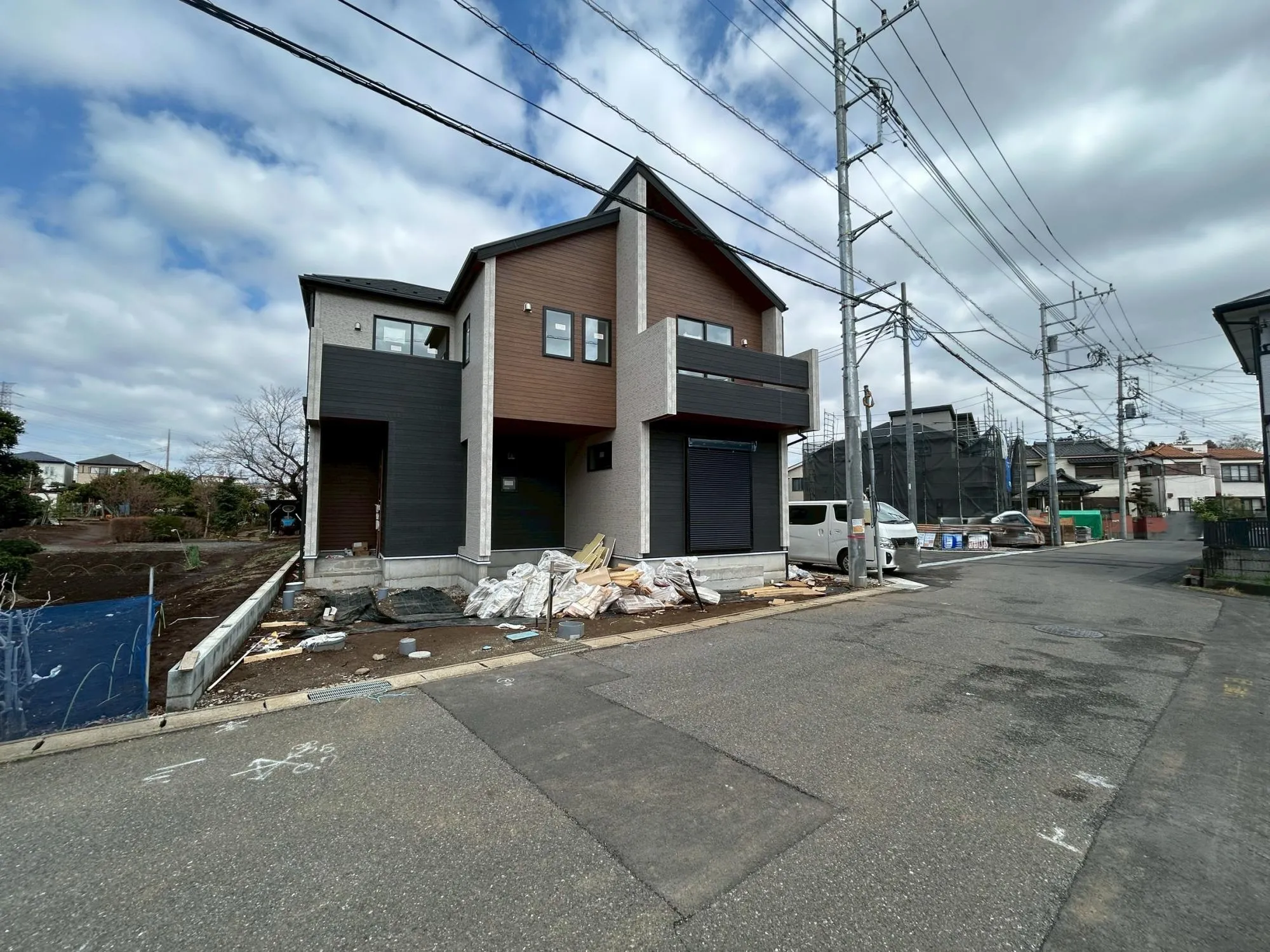 【2号棟】足場ばれました