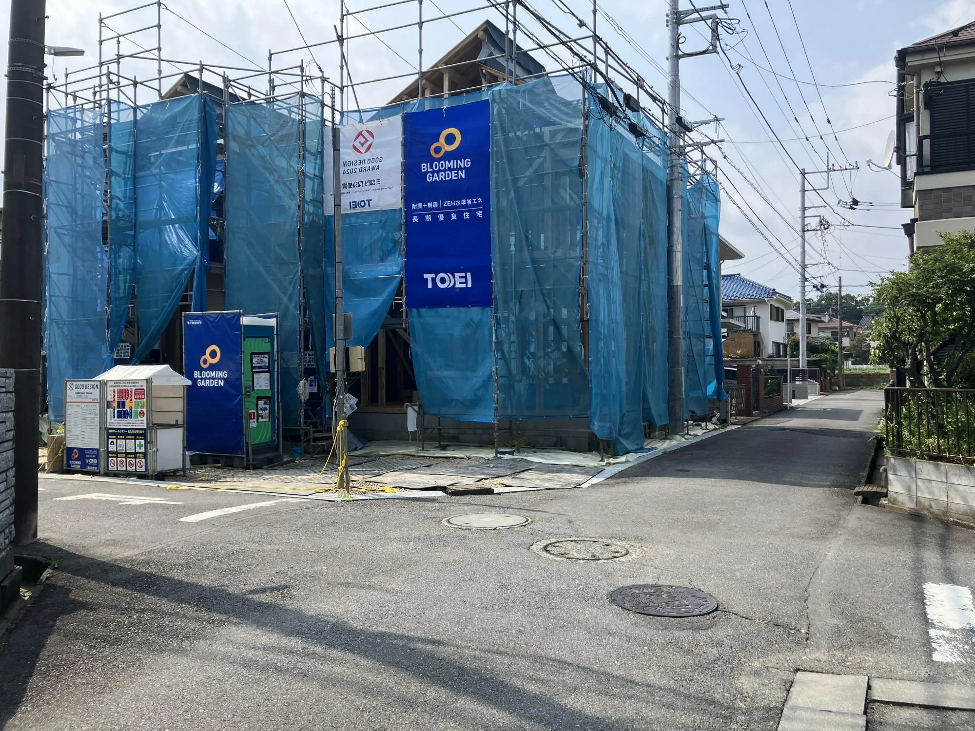 北西側前面道路②(2026年7月24日撮影)