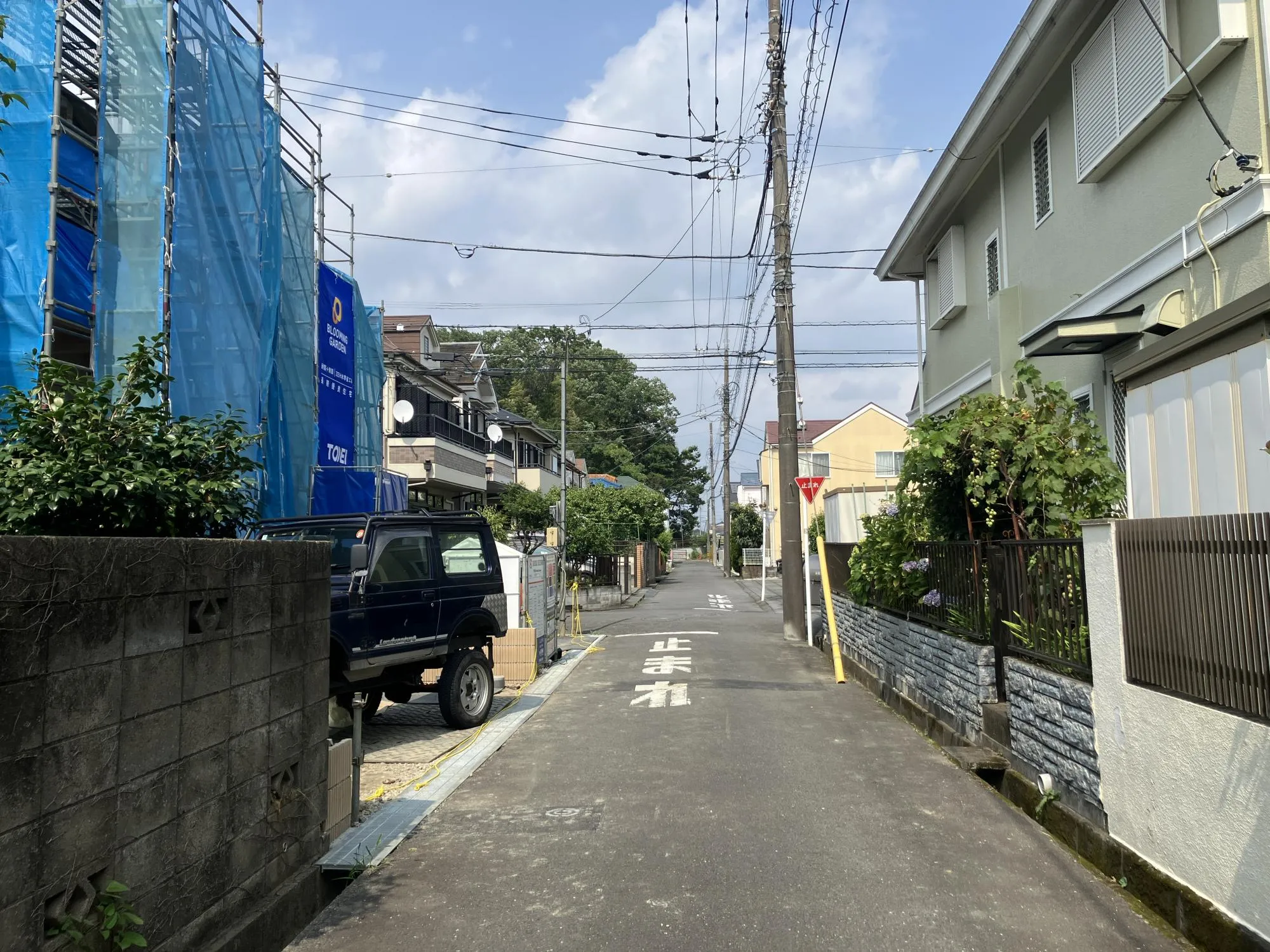 南西側前面道路(2026年7月24日撮影)