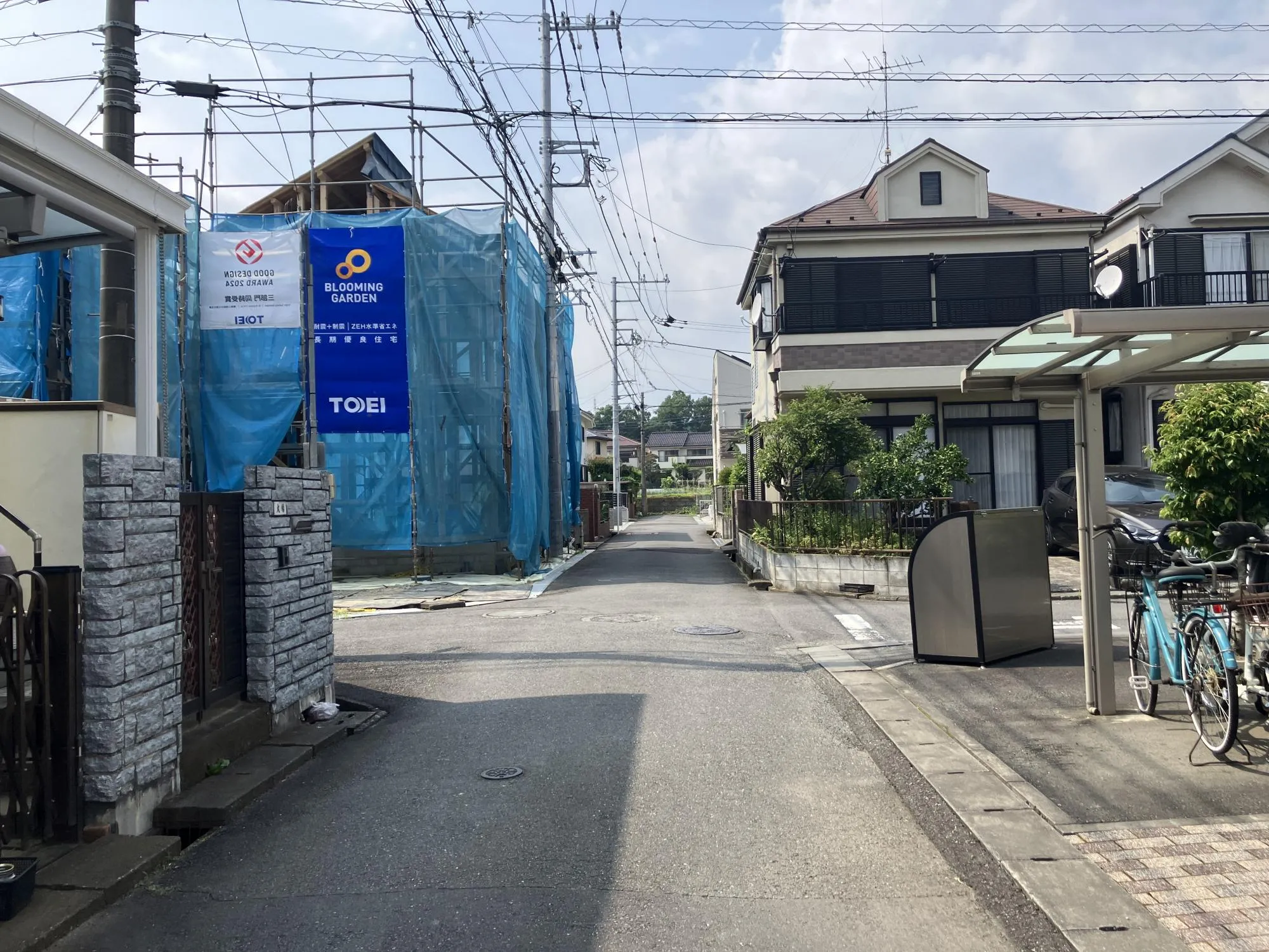 北西側前面道路①(2026年7月24日撮影)