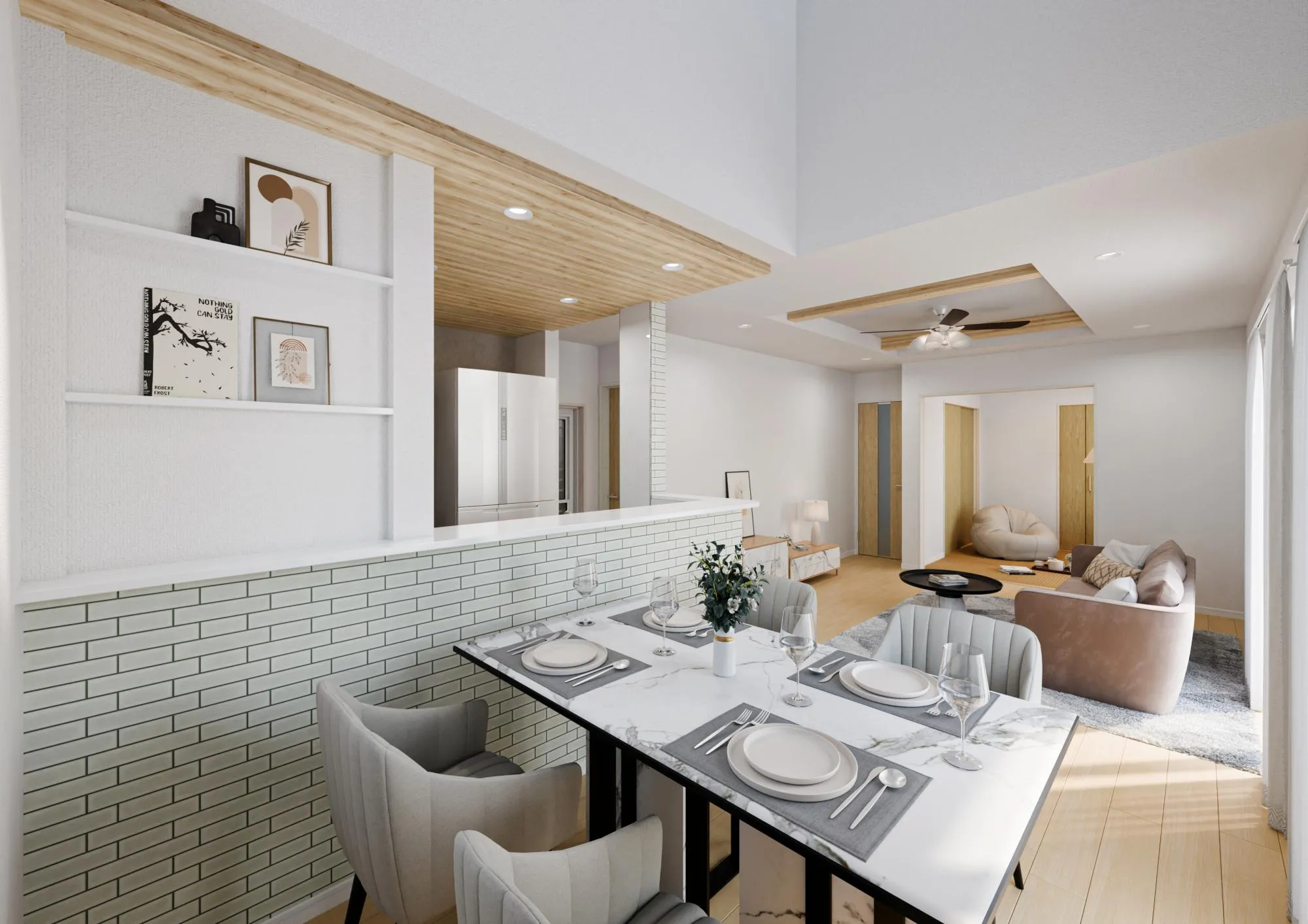 完成予想図(2号棟LDK)