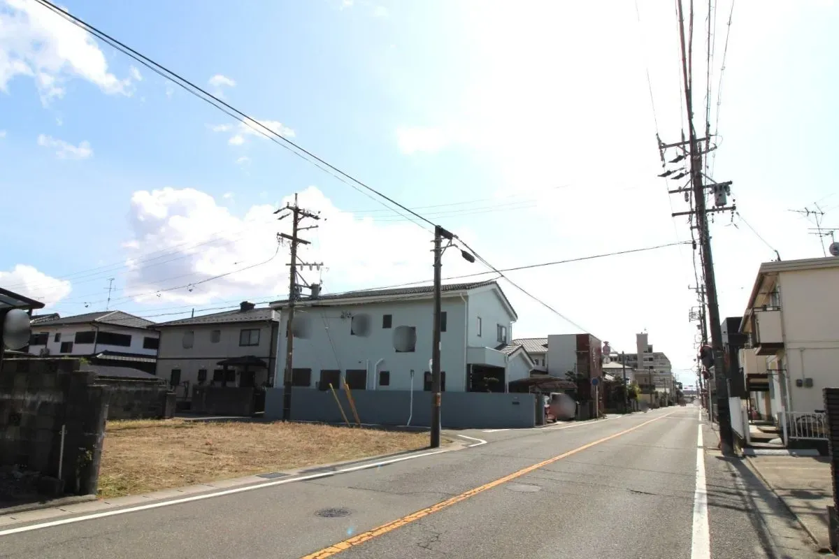 3月8日撮影　西側道路(北→南)