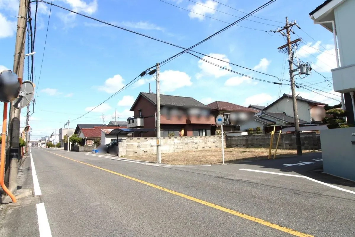 3月8日撮影　西側道路(南→北)