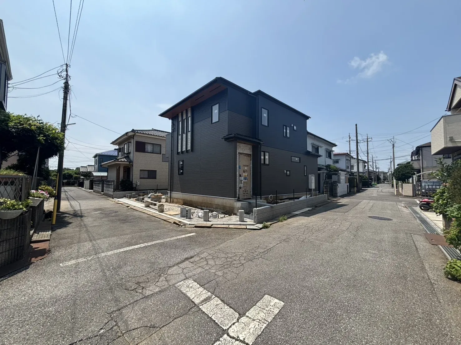 前面道路含む現地写真(8/2撮影)