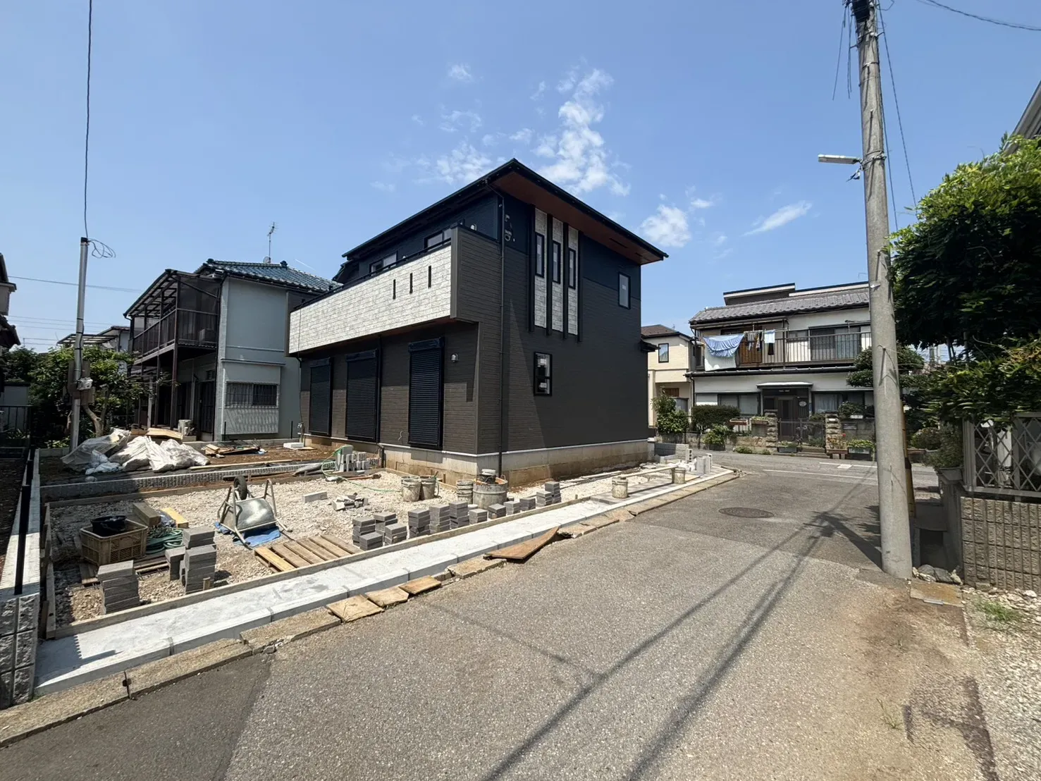 前面道路含む現地写真(8/2撮影)