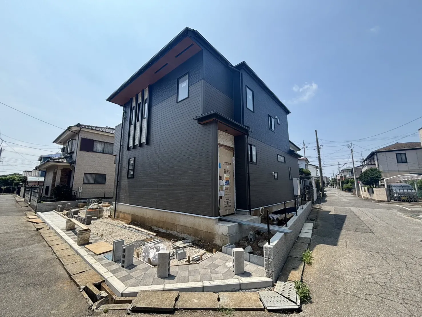 前面道路含む現地写真(8/2撮影)