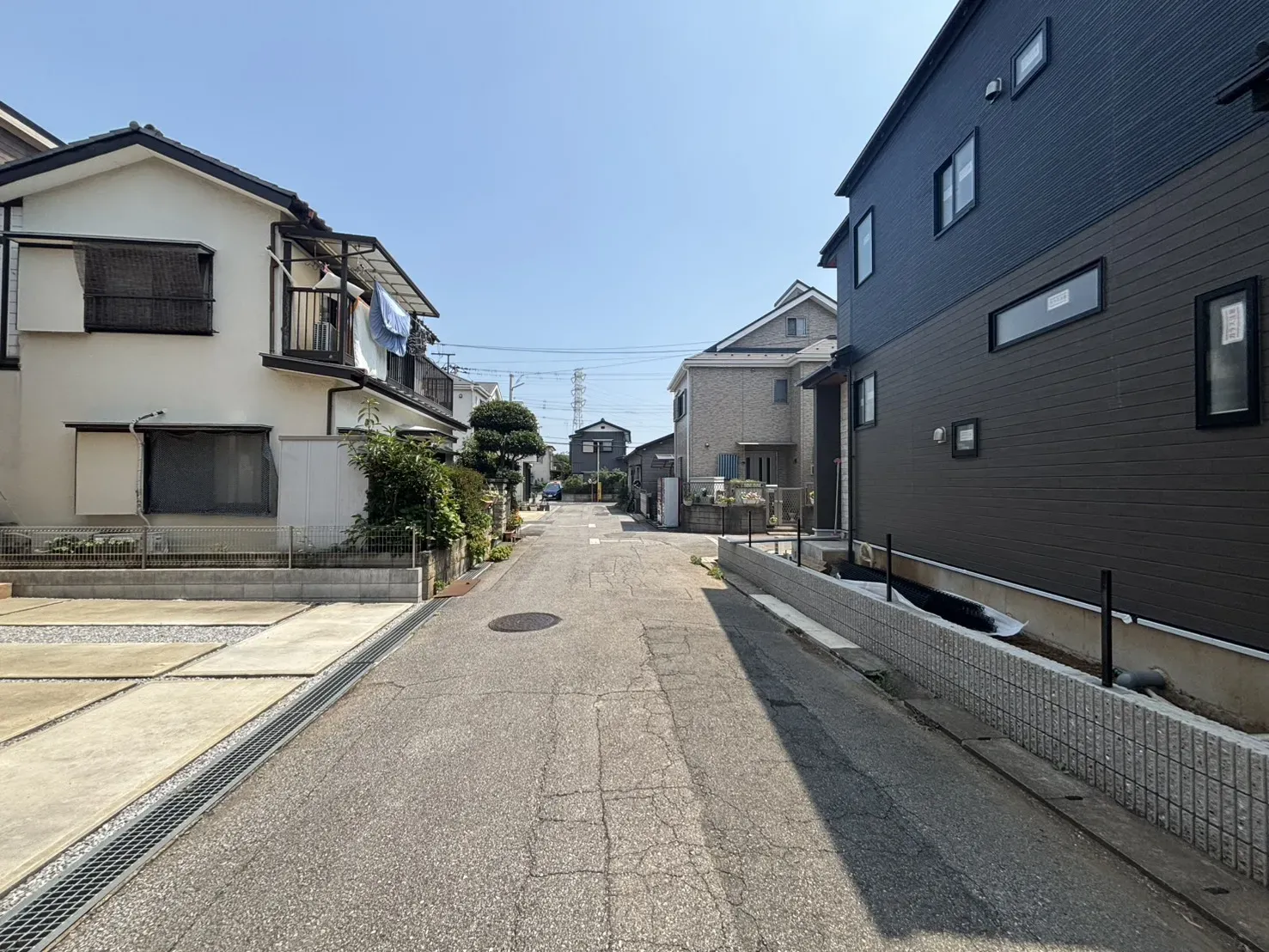 前面道路含む現地写真(8/2撮影)