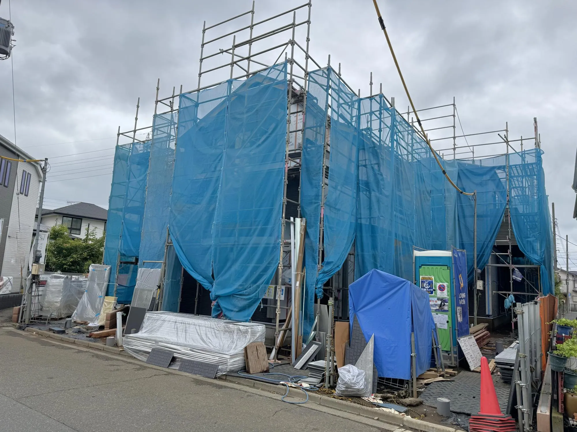 閑静な住宅街の現地!!