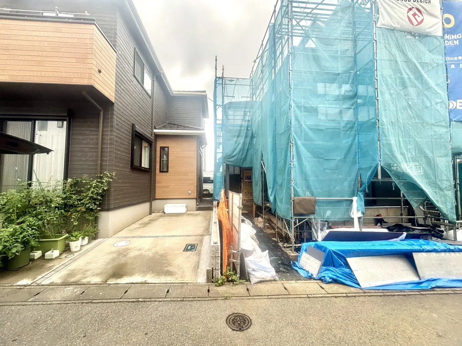 前面道路含む現地写真(6/21撮影)