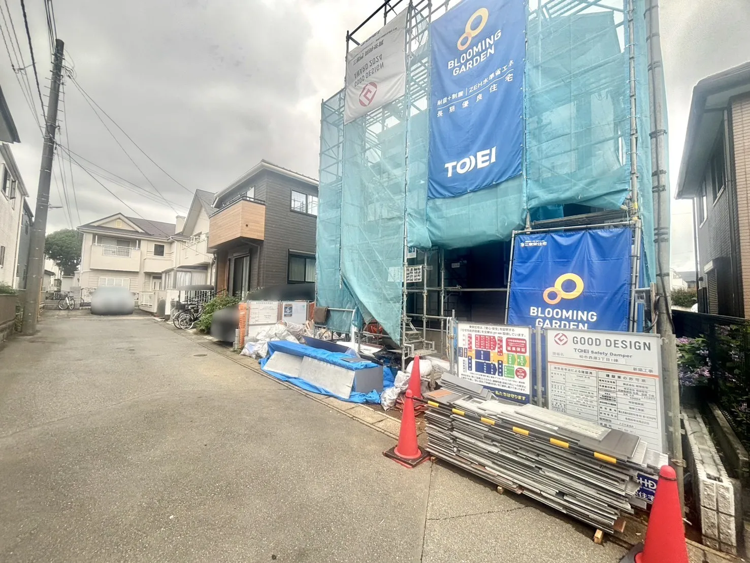前面道路含む現地写真(6/21撮影)