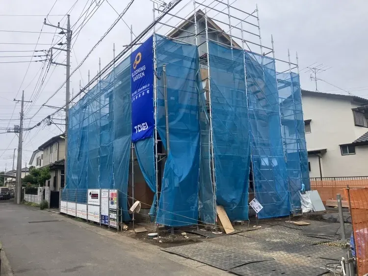 現在建築中の新築住宅です!これから素敵な住まいが完成するのが楽しみですね☆