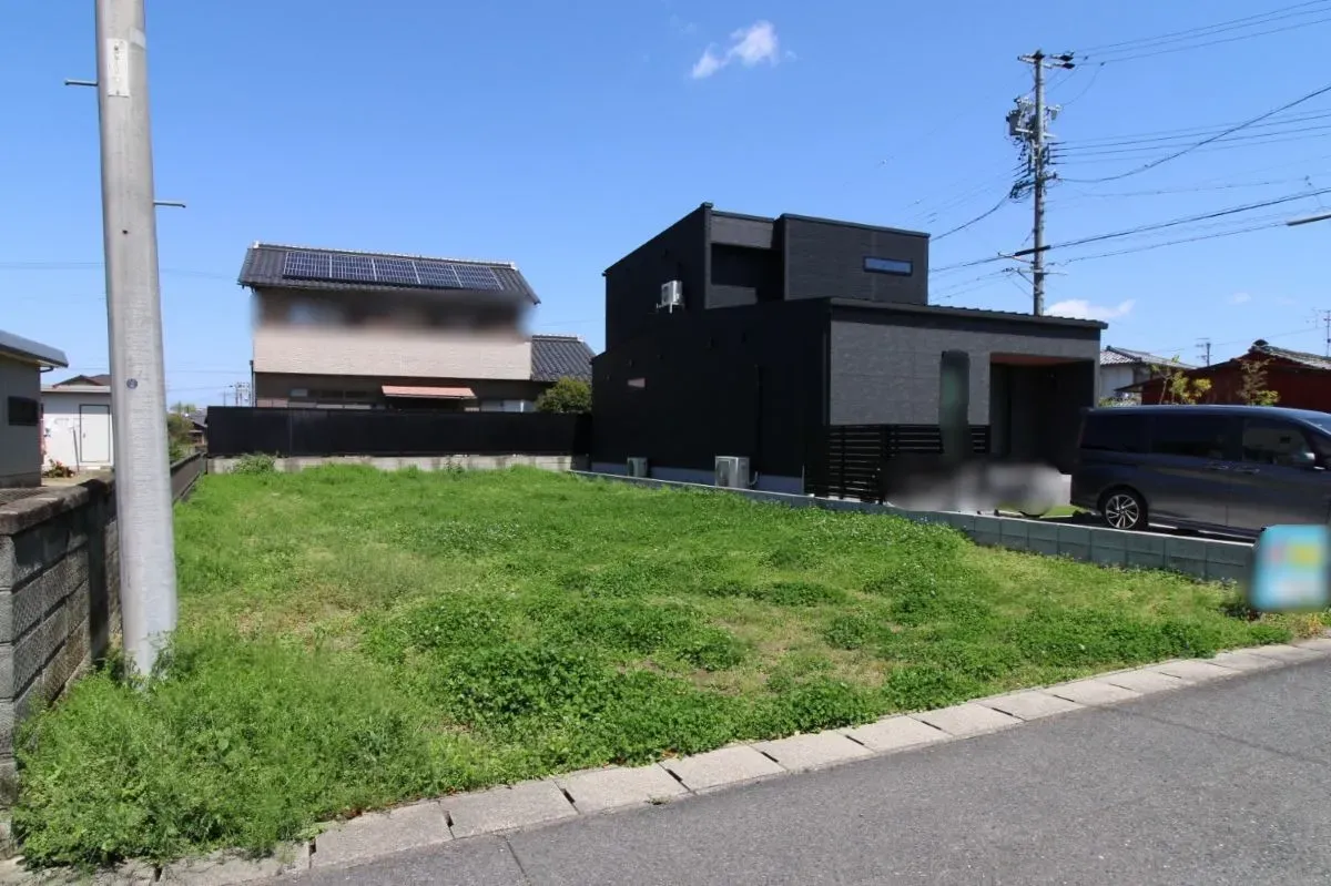 4月11日　更地(南西から撮影)