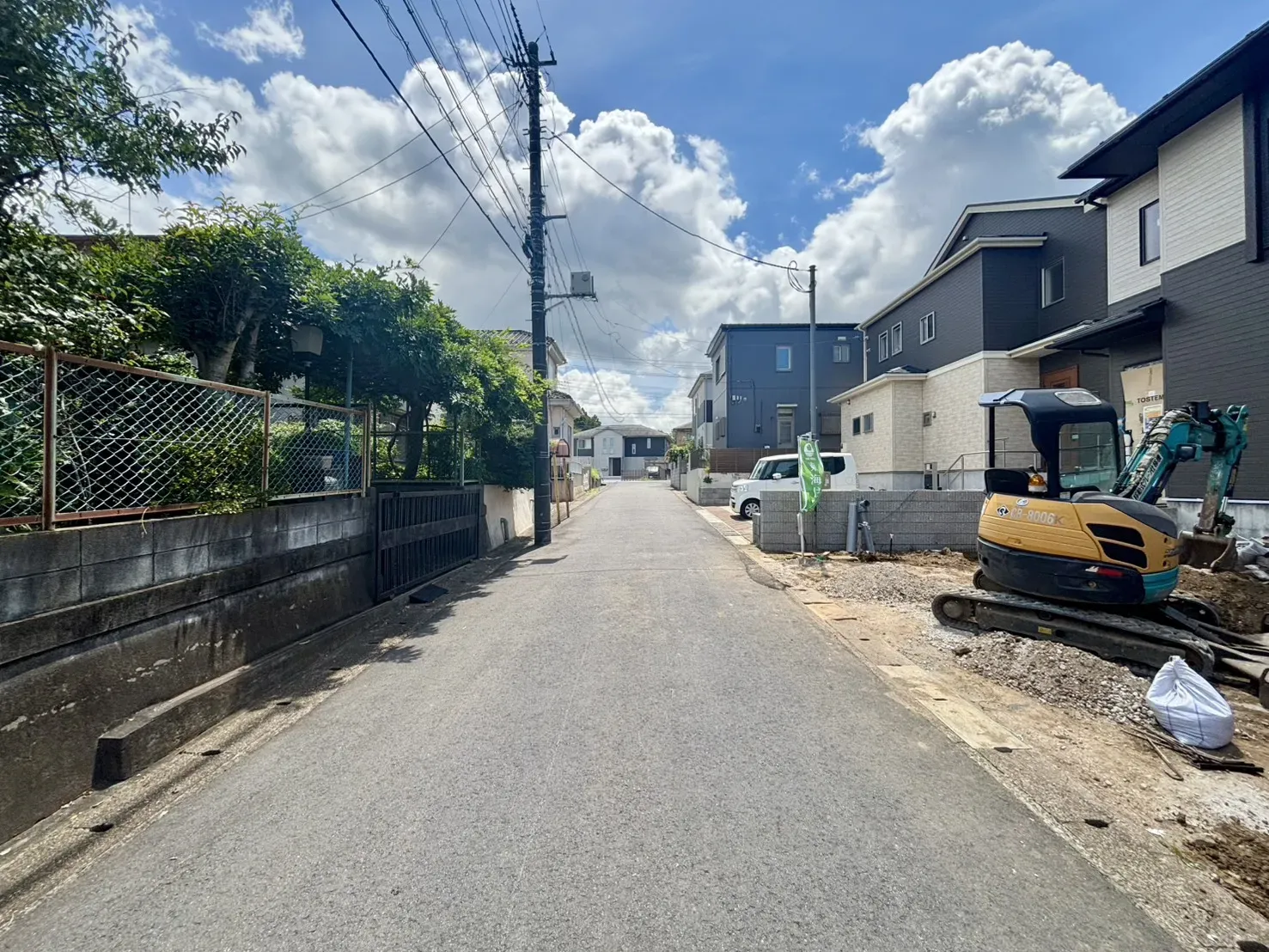前面道路含む現地写真(7/19撮影)