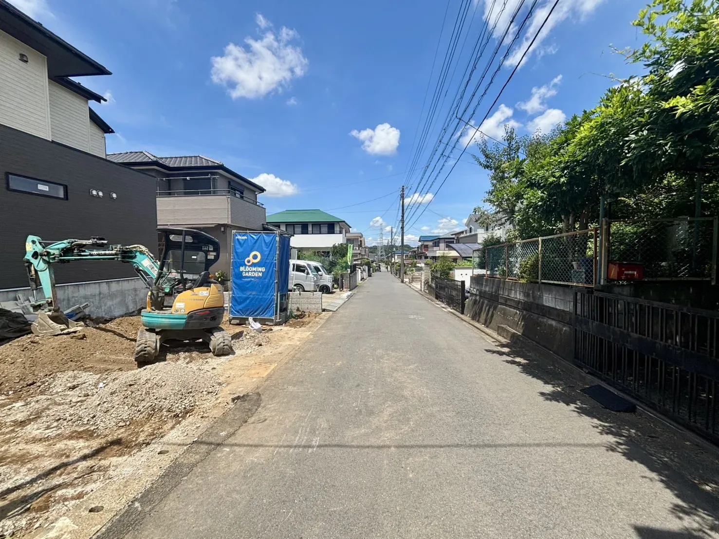 前面道路含む現地写真(7/19撮影)