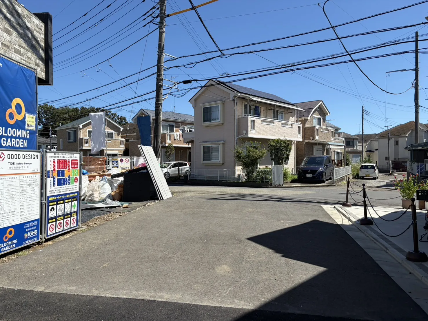 前面道路写真(9月14日撮影)