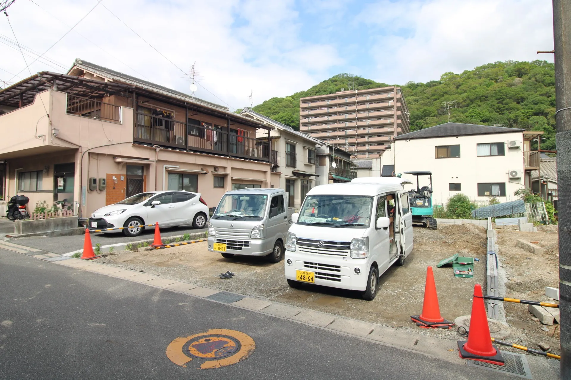 前面道路から見た宅地