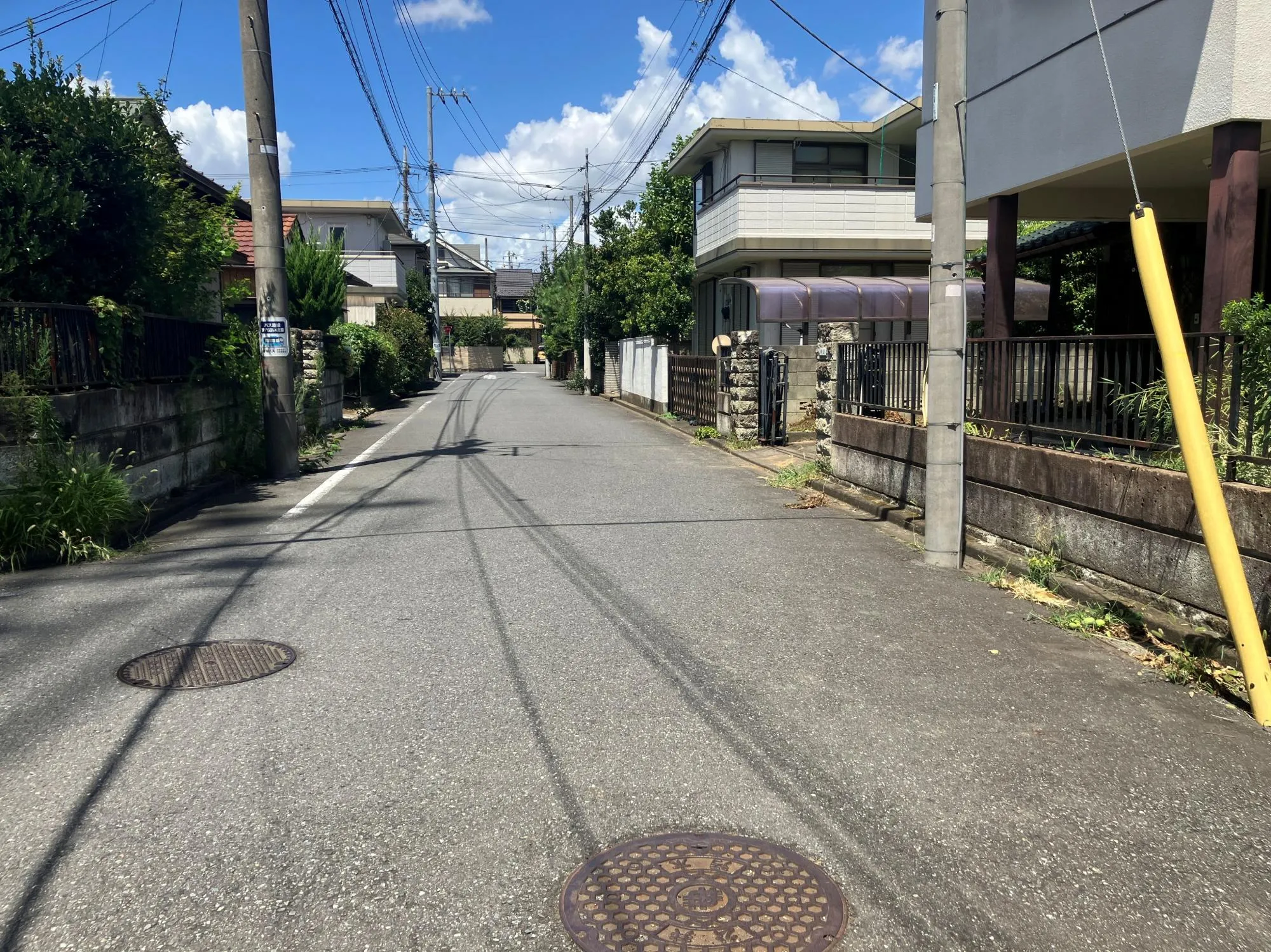 前面道路①(2026年8月7日撮影)