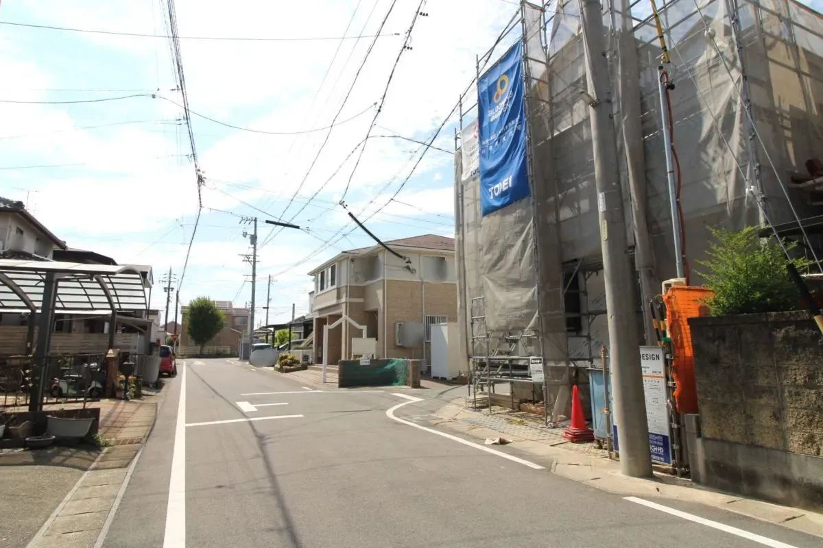 7月26日撮影 南側道路(東→西)