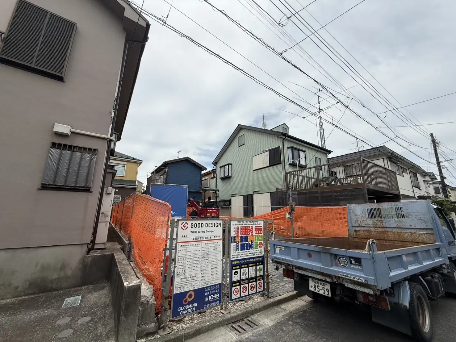 反閇現地・基礎工事中(6月22日撮影)