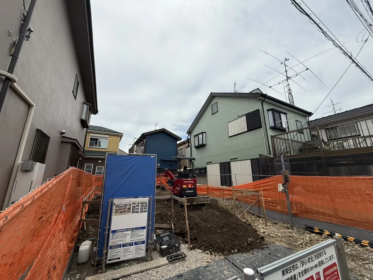 反閇現地・基礎工事中(6月22日撮影)