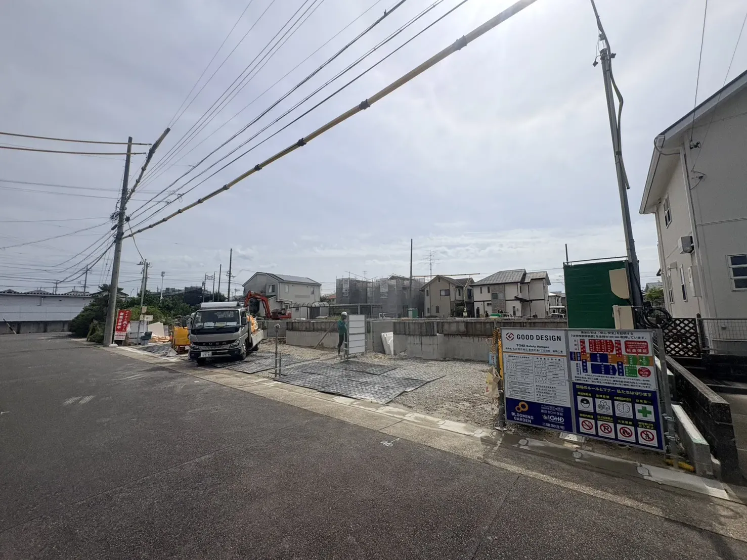 現地土地写真 基礎着手後 北側(2026年9月19日撮影)