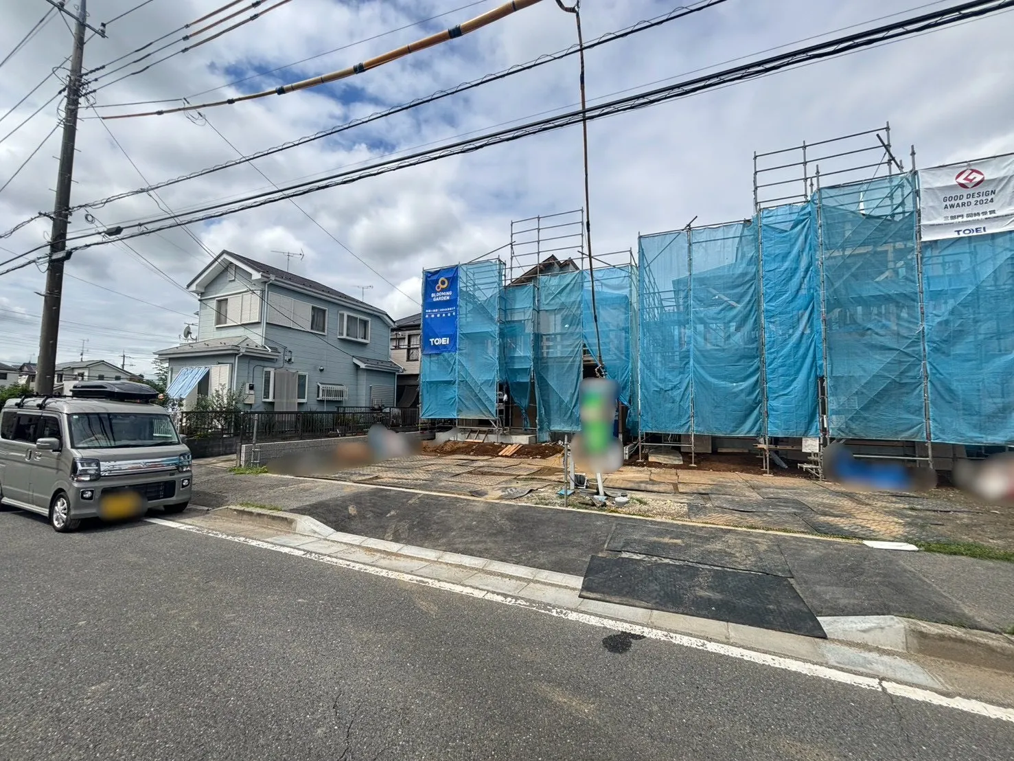 【現地写真　左から1号棟、2号棟】(2026.8.31撮影)