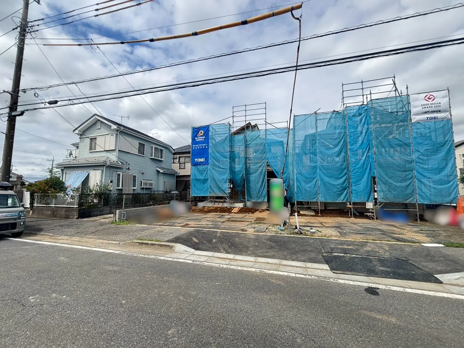 【現地写真　左から1号棟、2号棟】(2026.8.31撮影)