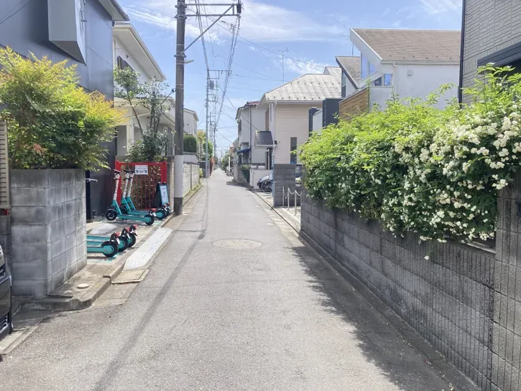 現況前面道路は西側3.2mの私道になります。セットバック/要(5.92㎡)