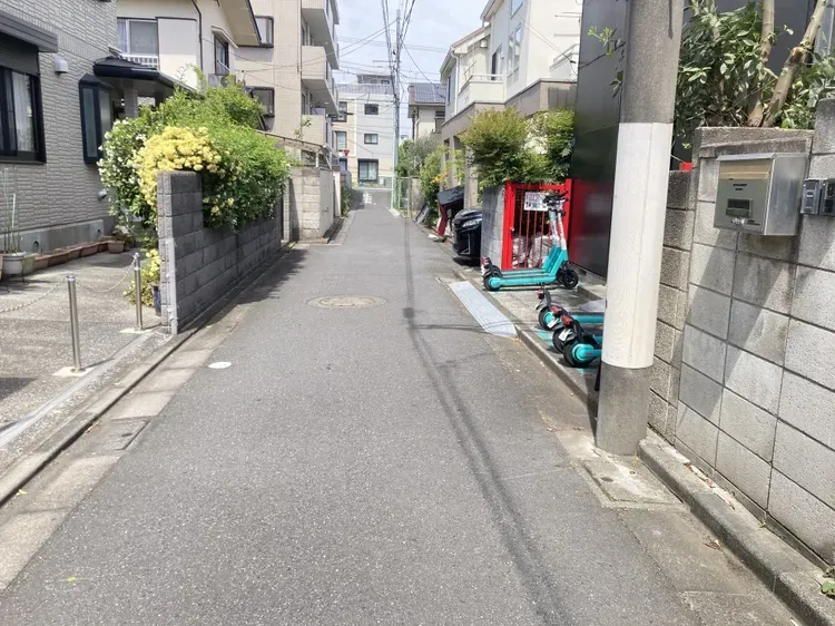 現況前面道路写真