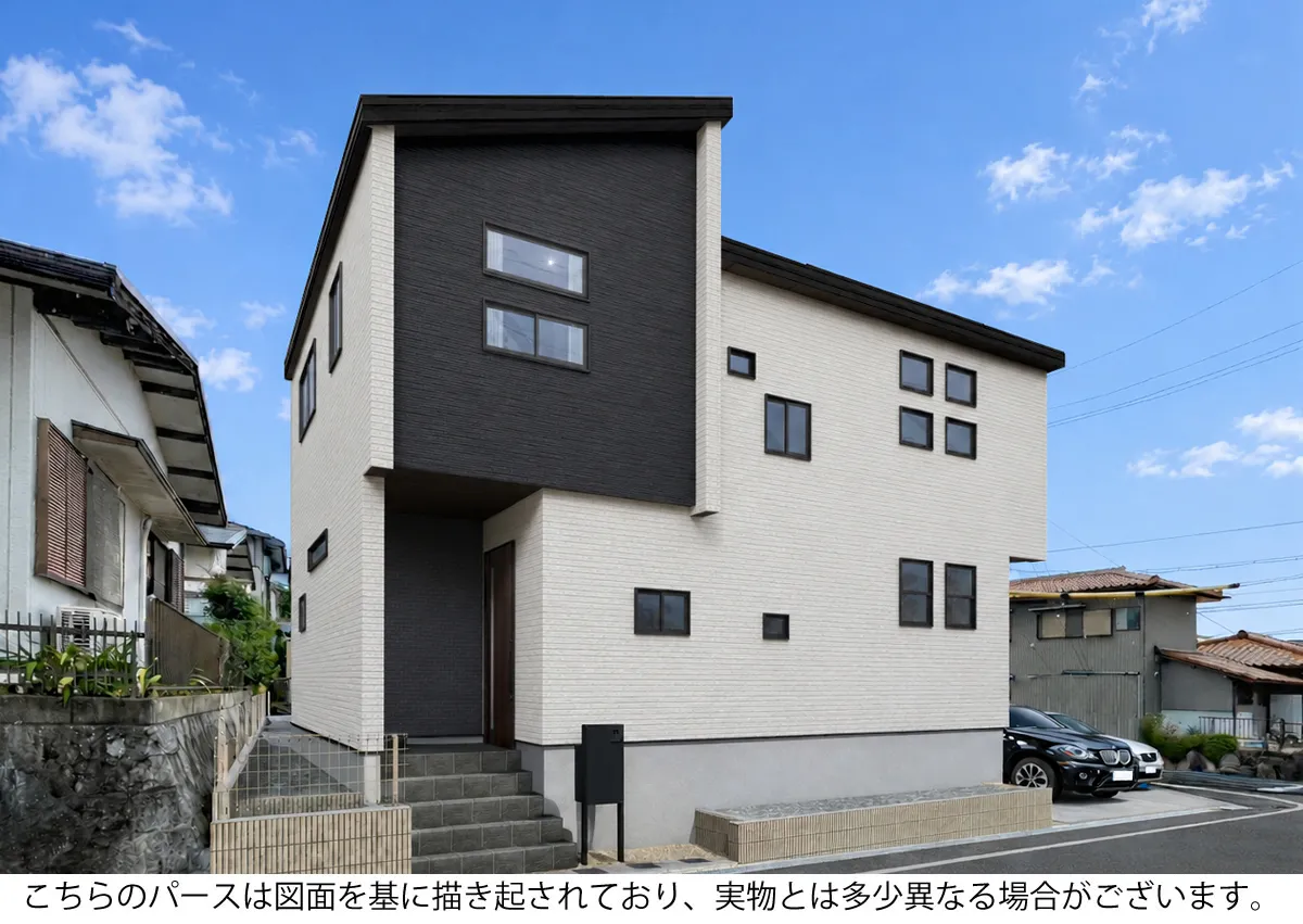 外観完成予想図　1号棟