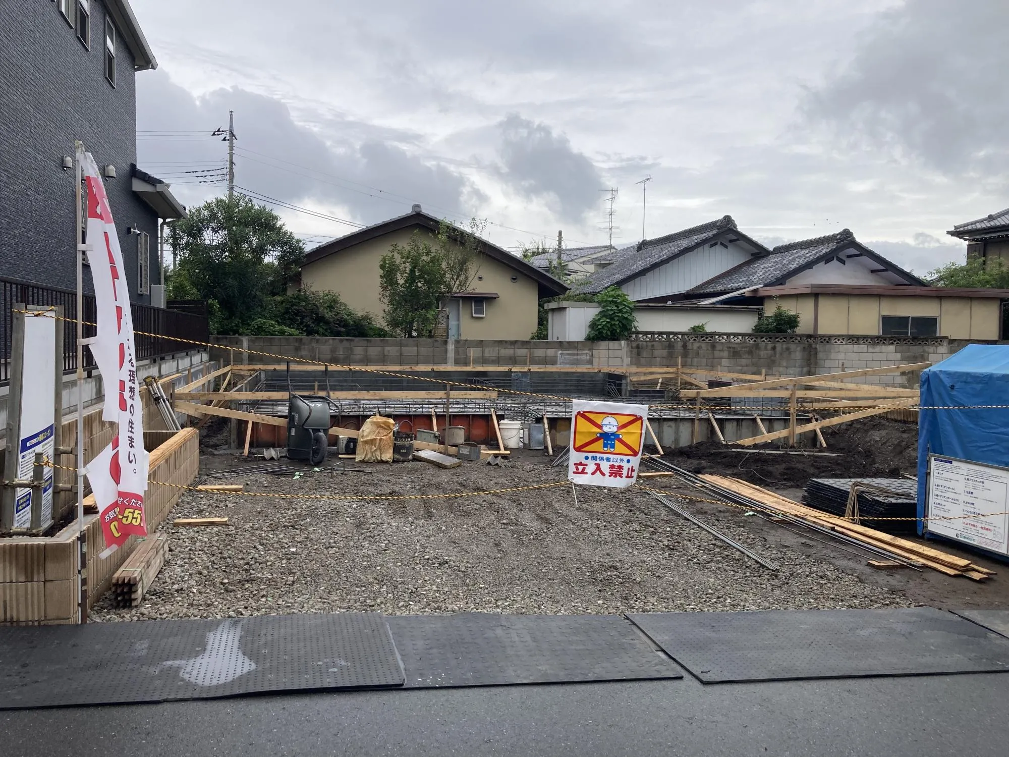 基礎工事が始まりました!9月撮影