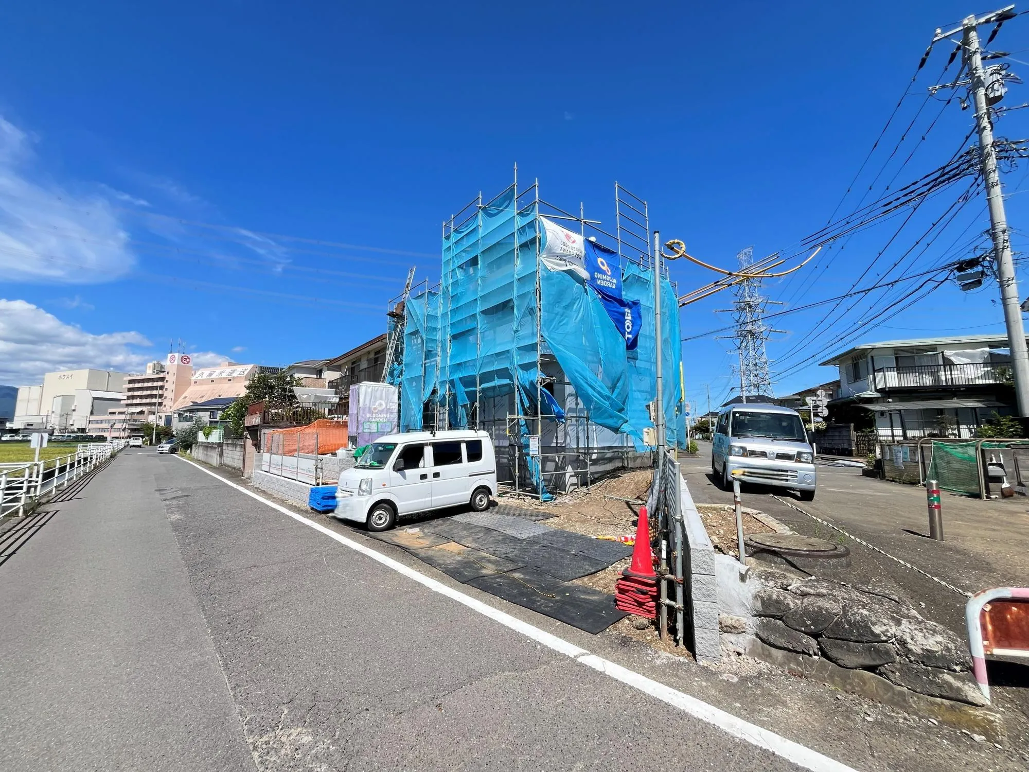 3方角地の物件です!日あたり良好!